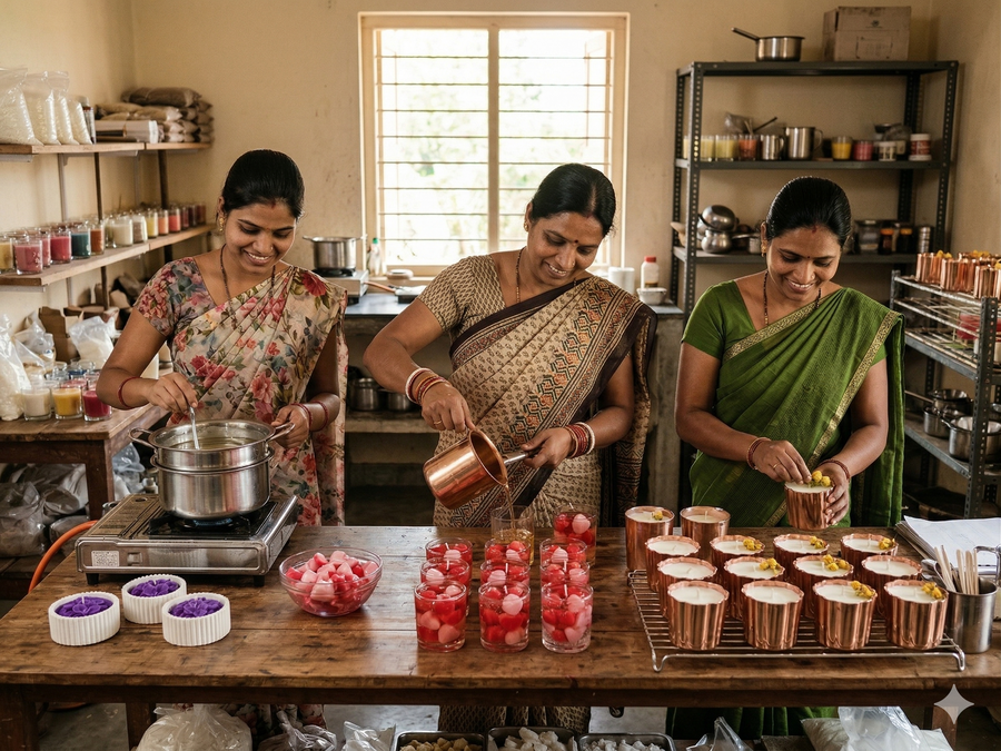 Artisan candle craftsmanship — Raha Moments